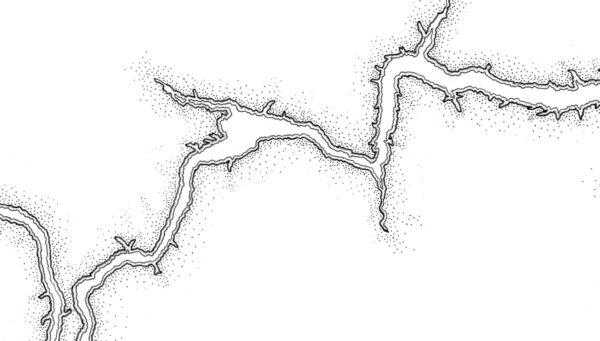 Fort Peck Lake Silhouette Map Montana Beyond